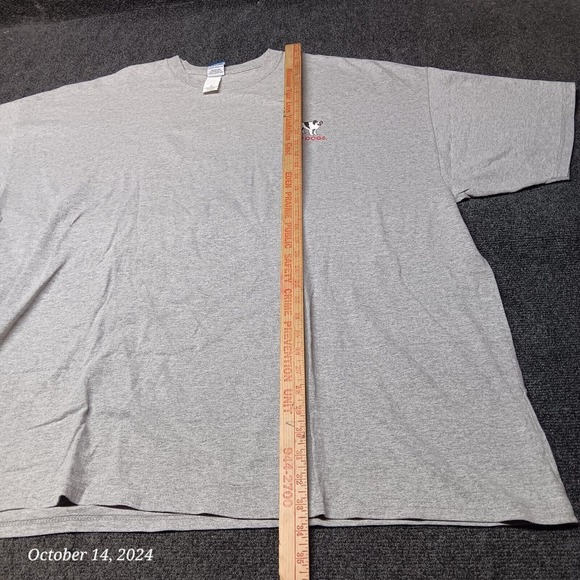 Vintage Big Dog Shirt Men 4X Gray Y2K They Messed With the Wrong Dog - Picture 9 of 10